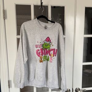 Gildan Gray Grinch Era Women's Sweater